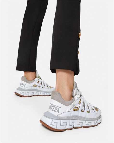 versace trigreca sneakers on feet|Versace trigreca sneakers women.